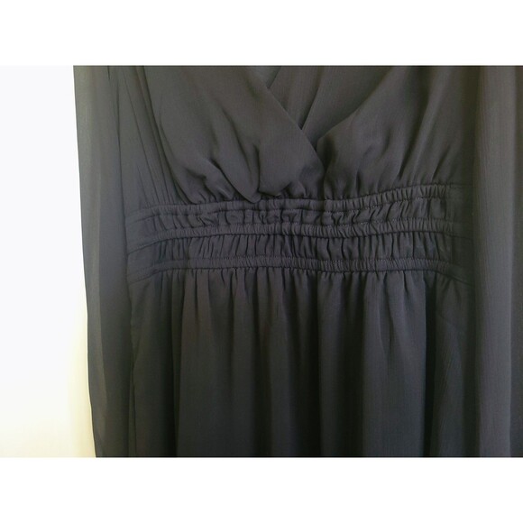 Sofia Jeans Women's Black Empire Dress | Long Sleeves, Mid Calf Length | Size Sm - Picture 6 of 7